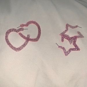 Cute glitter earrings